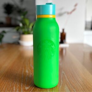 Starbucks Steel Green Water Bottle Twist Sip Vacuum Insulated 32 Oz Tumbler